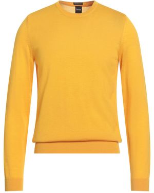 BOSS Sweater Virgin Wool - Yellow