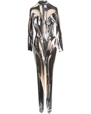 Mugler Jumpsuit Polyamide, Elastane - White