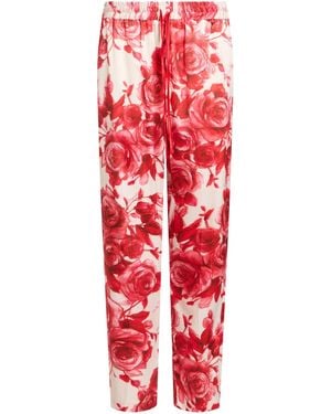 Blugirl Blumarine Pants Polyester, Elastane - Red