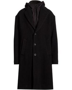 Herno Coat Virgin Wool, Polyamide, Polyurethane - Black