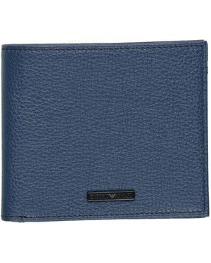 Emporio Armani Wallet Cow Leather - Blue