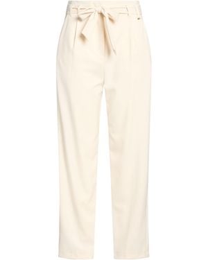 Kaos Ivory Pants Polyester, Viscose, Elastane - White