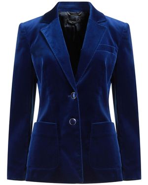 Alberta Ferretti Blazer Cotton, Elastane - Blue