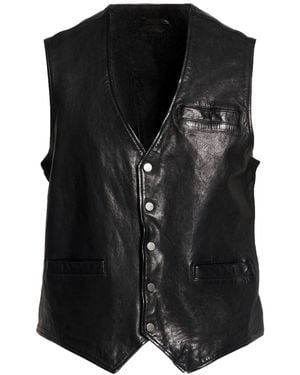 AllSaints Tailored Vest Sheepskin - Black