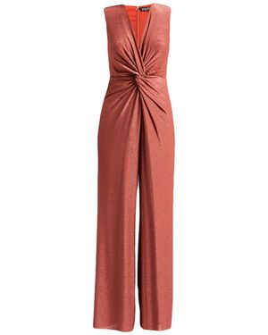 Liu Jo Better Rust Jumpsuit Viscose, Polyamide - Red
