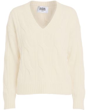 Alpha Studio Pullover - Natur