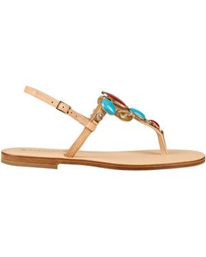 DG POSITANO Thong Sandal Cowhide - White