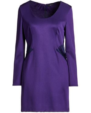 Versace Mini Dress Silk, Viscose, Polyamide, Elastane - Purple