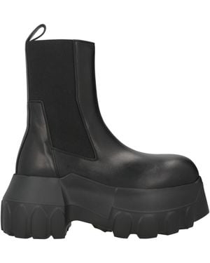 Rick Owens Ankle Boots Leather - Black