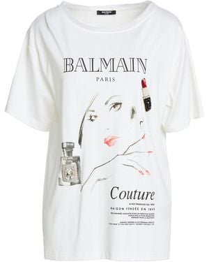 Balmain T-Shirts - Weiß