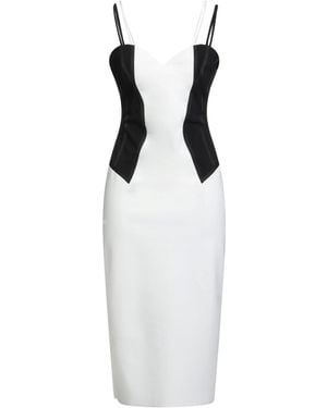 La Petite Robe Di Chiara Boni Midi Dress Polyamide, Elastane - White