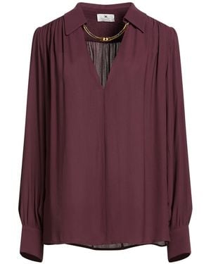 Elisabetta Franchi Top Viscose - Purple