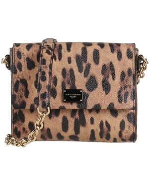 Dolce & Gabbana Camel Cross-Body Bag Leather - Brown