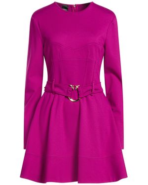 Pinko Fuchsia Mini Dress Viscose, Polyamide, Elastane - Pink