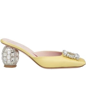 Roger Vivier Mules & Clogs Textile Fibers - Metallic