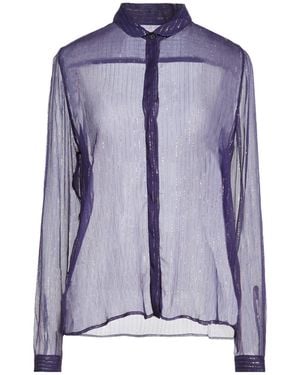 Robert Friedman Shirt Silk, Elastane - Purple