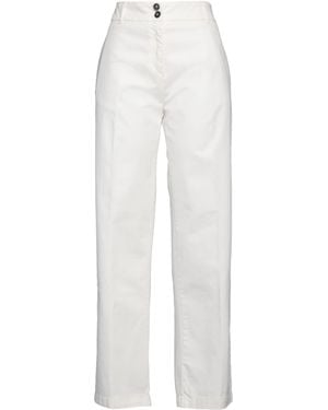 Alpha Studio Pants Cotton, Elastane - White