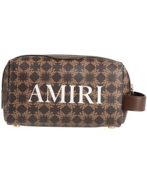 Amiri Beauty Case Leather - Brown