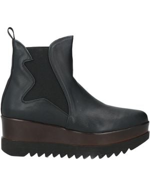 Lorenzo Mari Ankle Boots Textile Fibres - Black