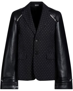 Comme des Garçons Jacket Wool, Polyester, Polyurethane - Black
