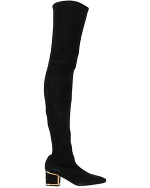 Elisabetta Franchi Boot Leather - Black