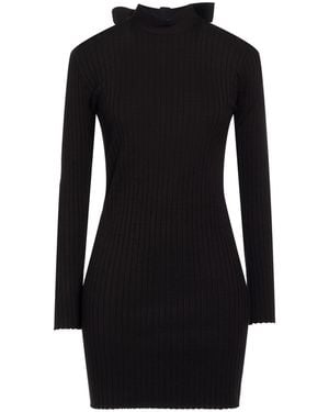 ViCOLO Mini Dress Viscose, Polyester, Polyamide - Black
