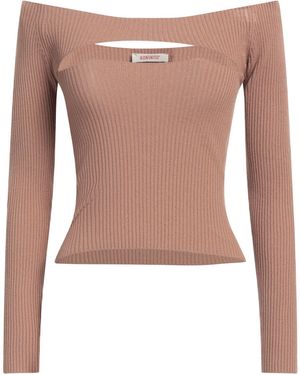 Kontatto Camel Top Viscose, Acrylic, Elastane - Brown