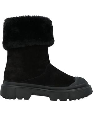 Hogan Ankle Boots Leather - Black