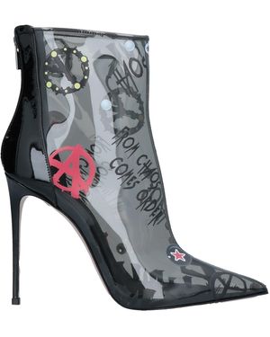 Le Silla Ankle Boots Rubber, Soft Leather - Black