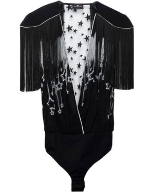 Elisabetta Franchi Top - Negro