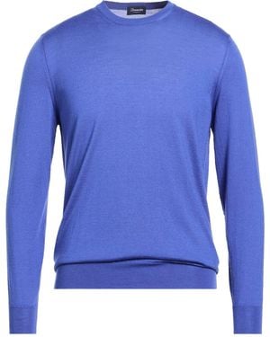 Drumohr Jumper Cashmere, Merino Wool, Silk - Blue