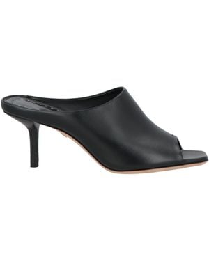 Max Mara Sandals Leather - Black