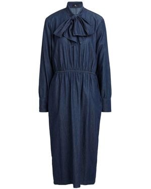 Riani Midi Dress Cotton - Blue