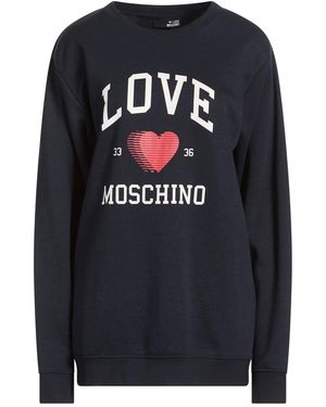 Love Moschino Midnight Sweatshirt Cotton, Polyester - Black