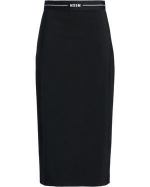 MSGM Midi Skirt Virgin Wool, Elastane - Black