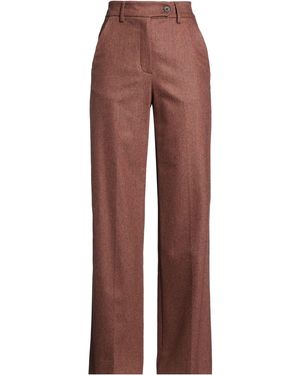 EUGHENES Pants Wool, Cashmere, Elastane - Brown