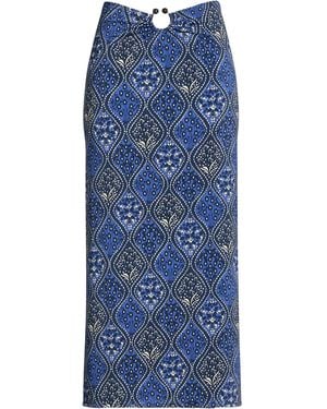 Siyu Midi Skirt Polyamide, Elastane - Blue
