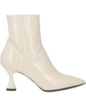 Walter Violet Ankle Boots Leather - White