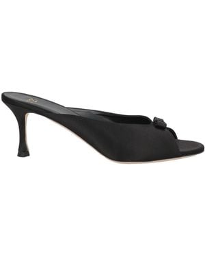 N°21 Sandals Textile Fibres - Black
