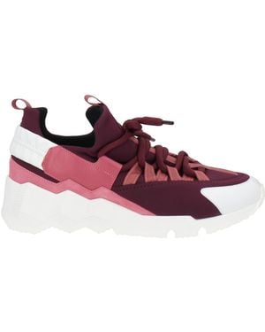 Pierre Hardy Sneakers Calfskin, Textile Fibers - Purple
