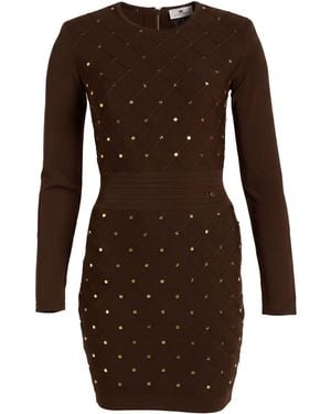 Elisabetta Franchi Minivestido - Marrón