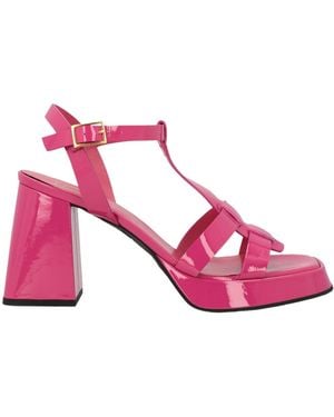 Giampaolo Viozzi Fuchsia Sandals Leather - Pink