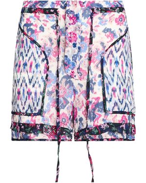 Isabel Marant Fuchsia Shorts & Bermuda Shorts Viscose - Blue