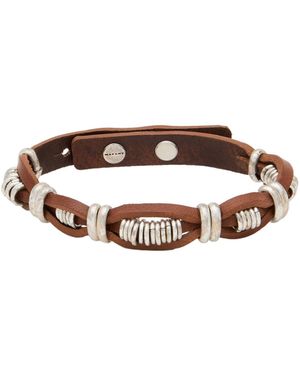 Isabel Marant Bracelet Cow Leather, Brass - Brown