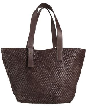 Officine Creative Dark Shoulder Bag Leather - Brown