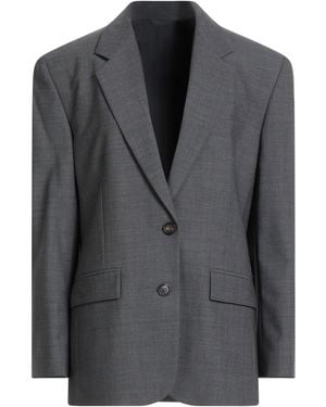 Brunello Cucinelli Lead Blazer Virgin Wool, Polyamide, Elastane - Black