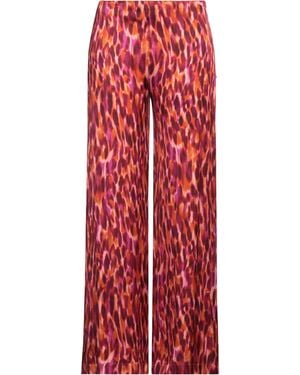 Jucca Fuchsia Trousers Viscose - Red