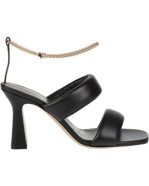 MARIA LUCA Sandals Leather - Black