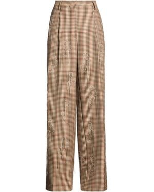 Dries Van Noten Pants Wool - Natural