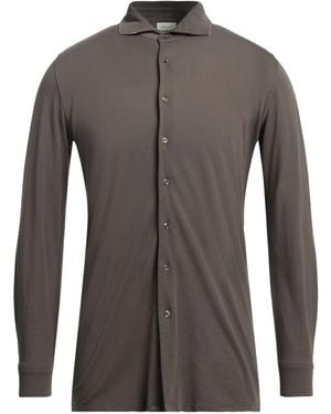 Doriani Khaki Shirt Cotton - Grey